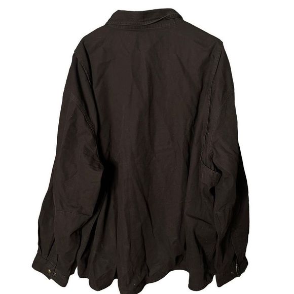 Carhartt Flannel Lined Canvas Shirt Jacket 4XL - Picture 2 of 3
